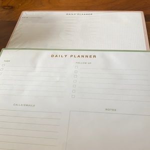 Daily planners paper pads